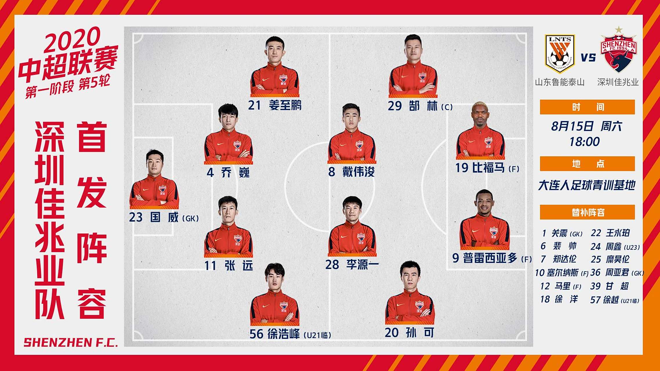 aoa体育体育直播-山东鲁能迎战深圳佳兆业，全队备战火热